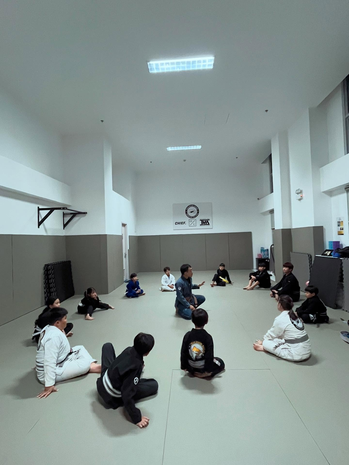 Kids BJJ class at Team Shark Saigon